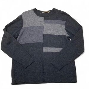 3/$15 Raffi 100% Extra Fine Merino Wool Colorblock Sweater Women’s Medium Preppy